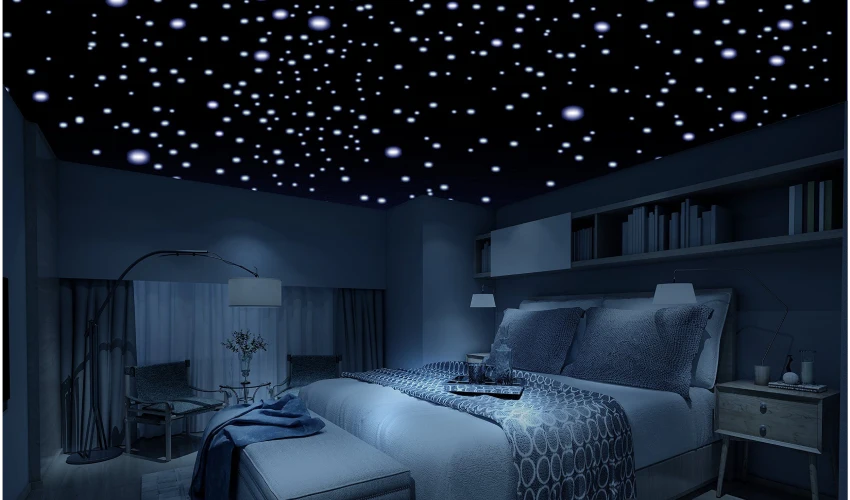 Starry Night Ceiling Fiber Optic Cove Lighting - Floor Land