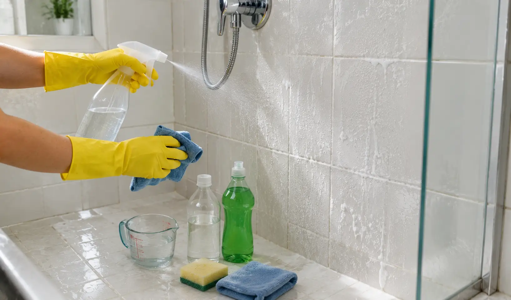 Technique 4 Clean Shower Tiles Without Scrubbing
