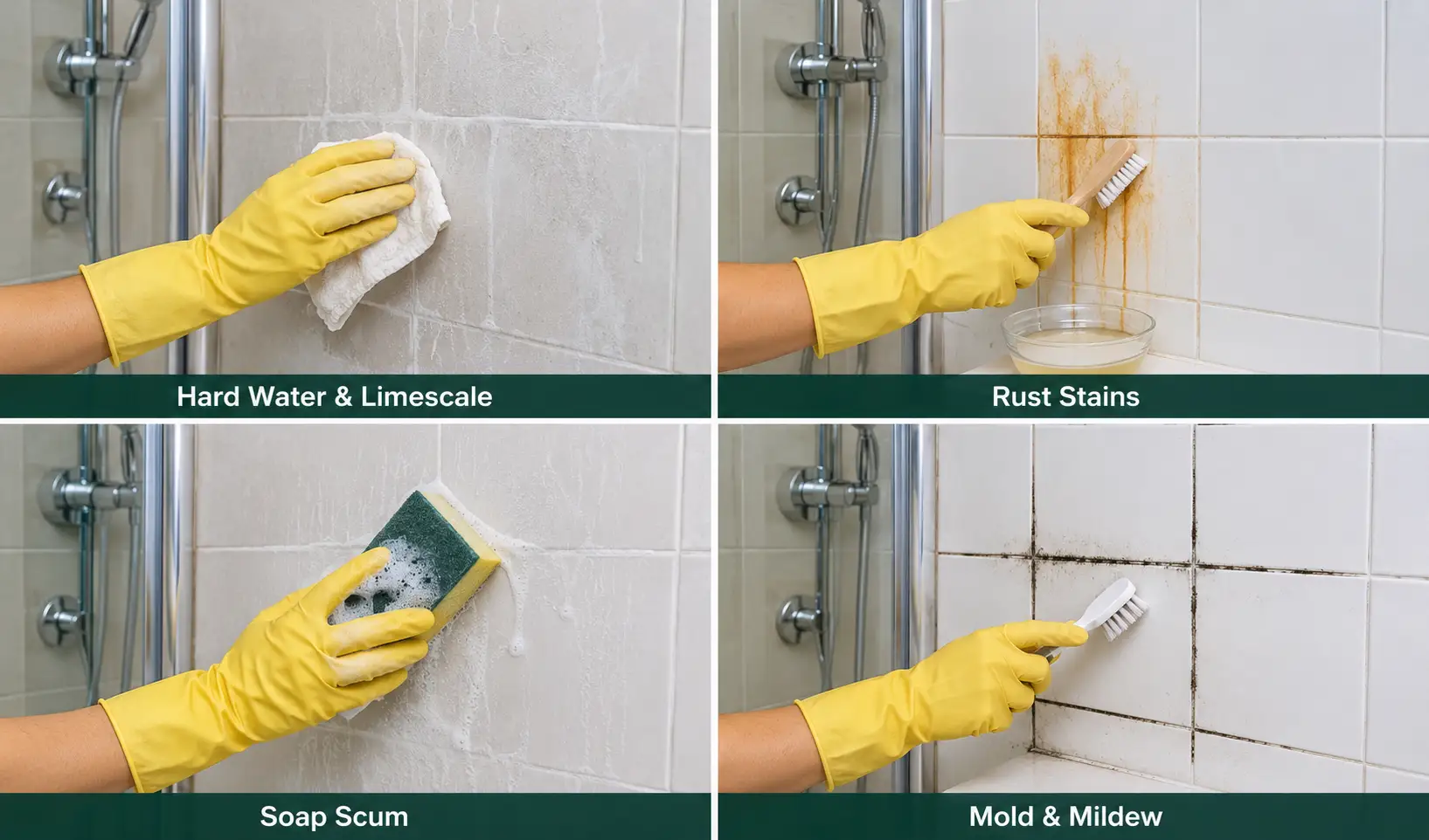 Technique 6 How to Clean Shower Tiles From Stubborn Buildup