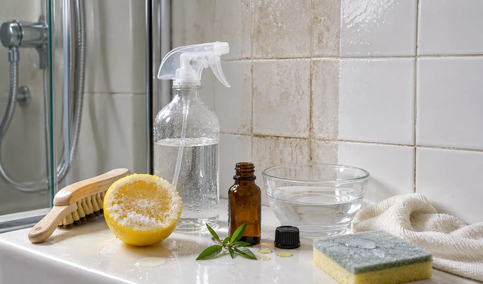 Technique 7 Clean the Shower Tiles (Without Chemicals)