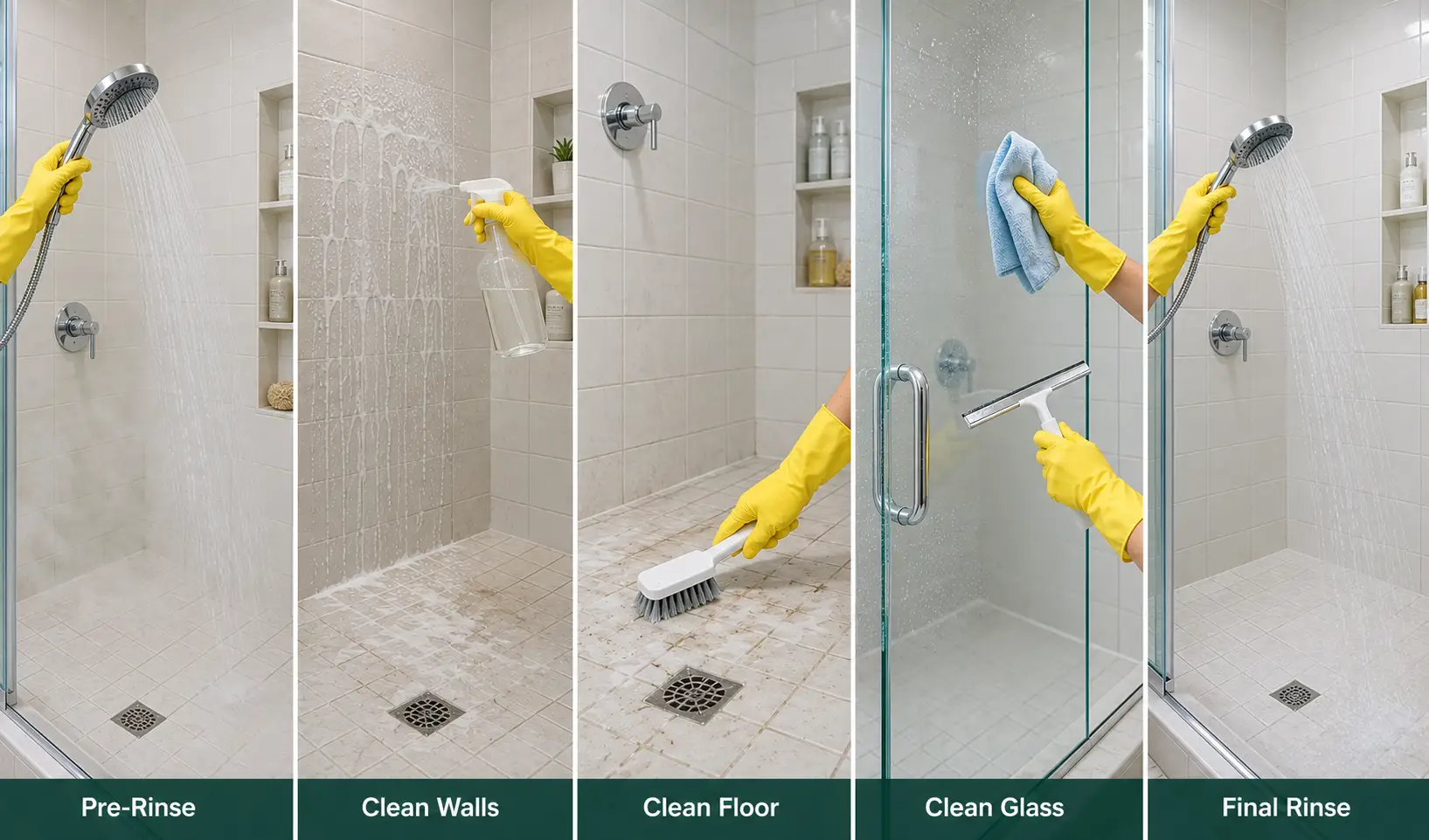 Technique 8 Clean Walk-in Tiled Shower