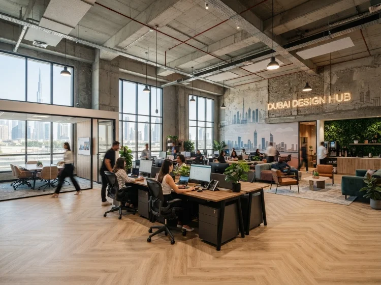 SPC flooring for warehouse office dubai