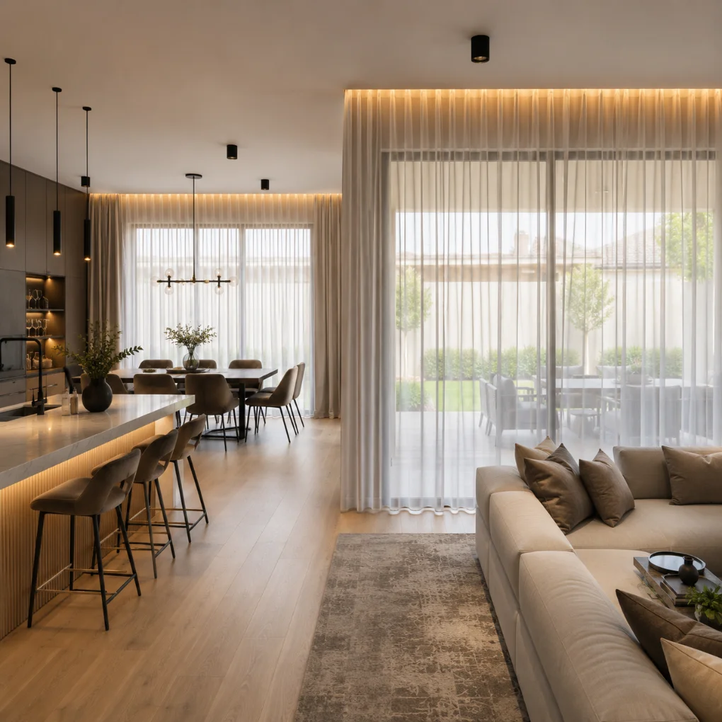 custom made sheer curtains in dubai