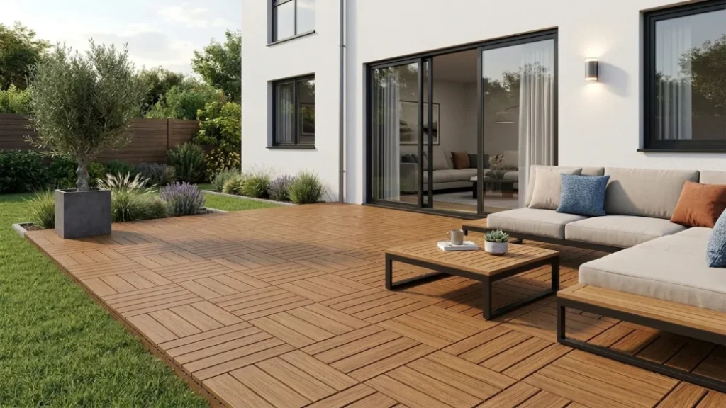 wpc deck flooring for garden in dubai