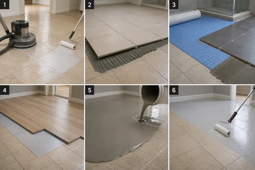 Can You Change Floor Tiles Without Removing them