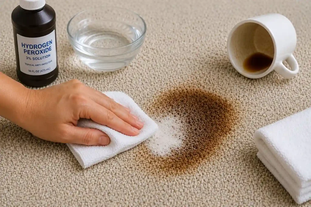Can You Use Hydrogen Peroxide for Coffee Stains on Carpets