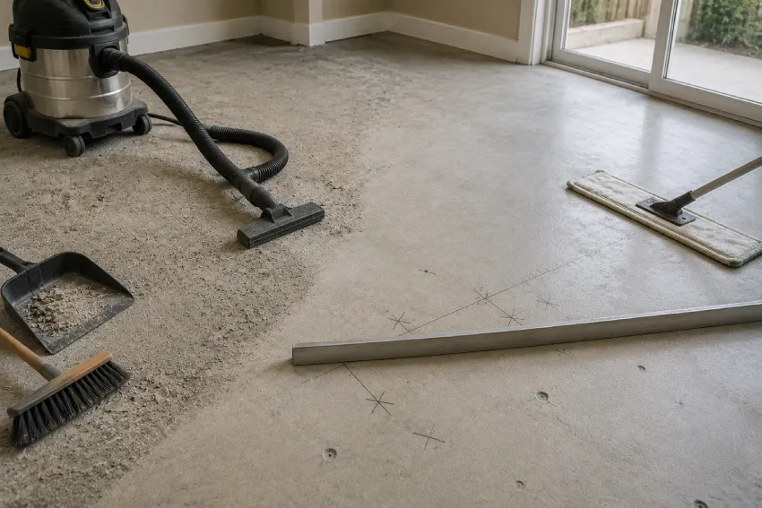 Clean the Subfloor