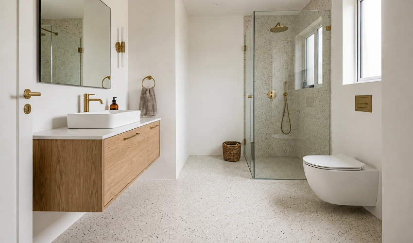 Fine-Aggregate Terrazzo Look - Floor Land