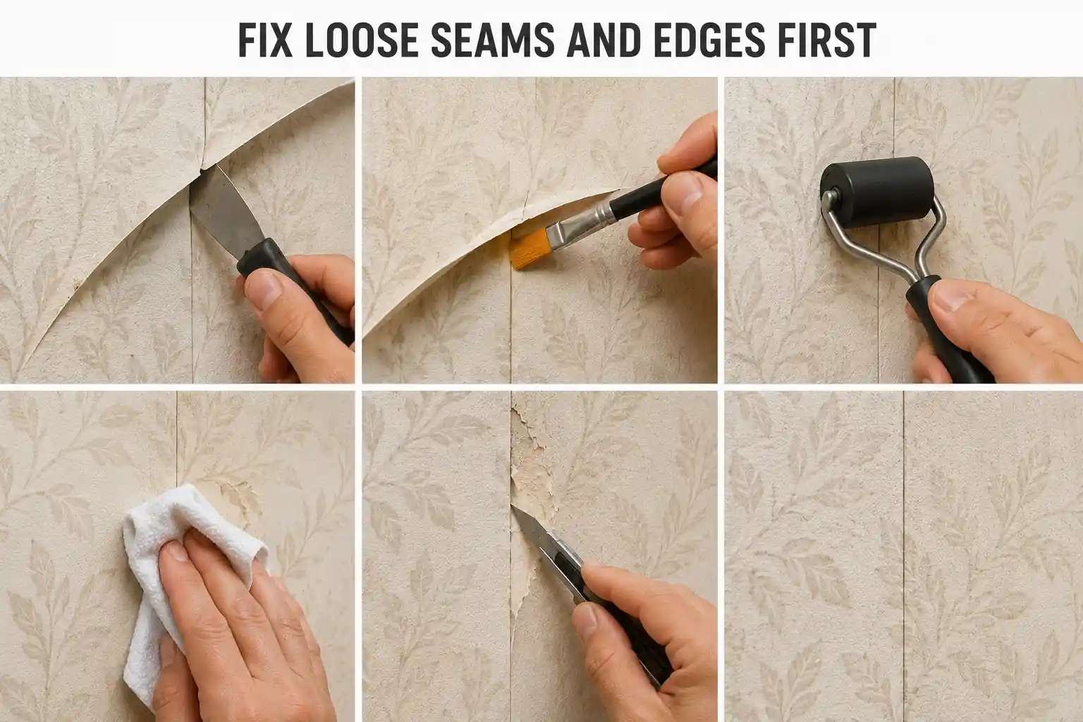 Fix Loose Seams and Edges First