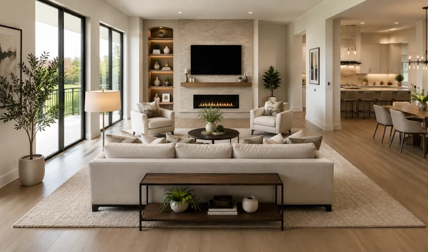 Float Furniture Away from the Walls