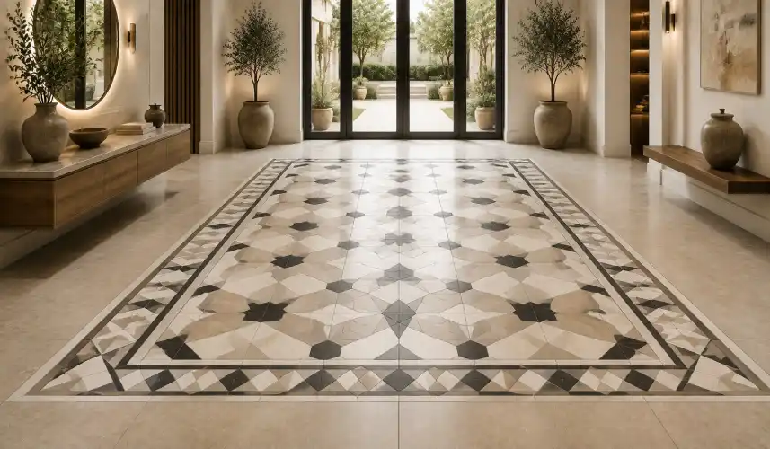 Geometric Combination Tile Pattern