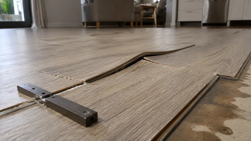 Gluing Down Laminate That Peaking From Moisture