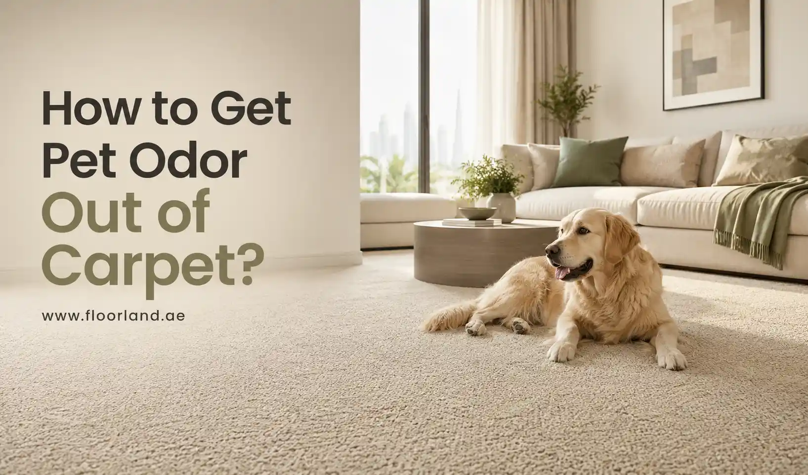 How to Get Pet Odor Out of Carpet