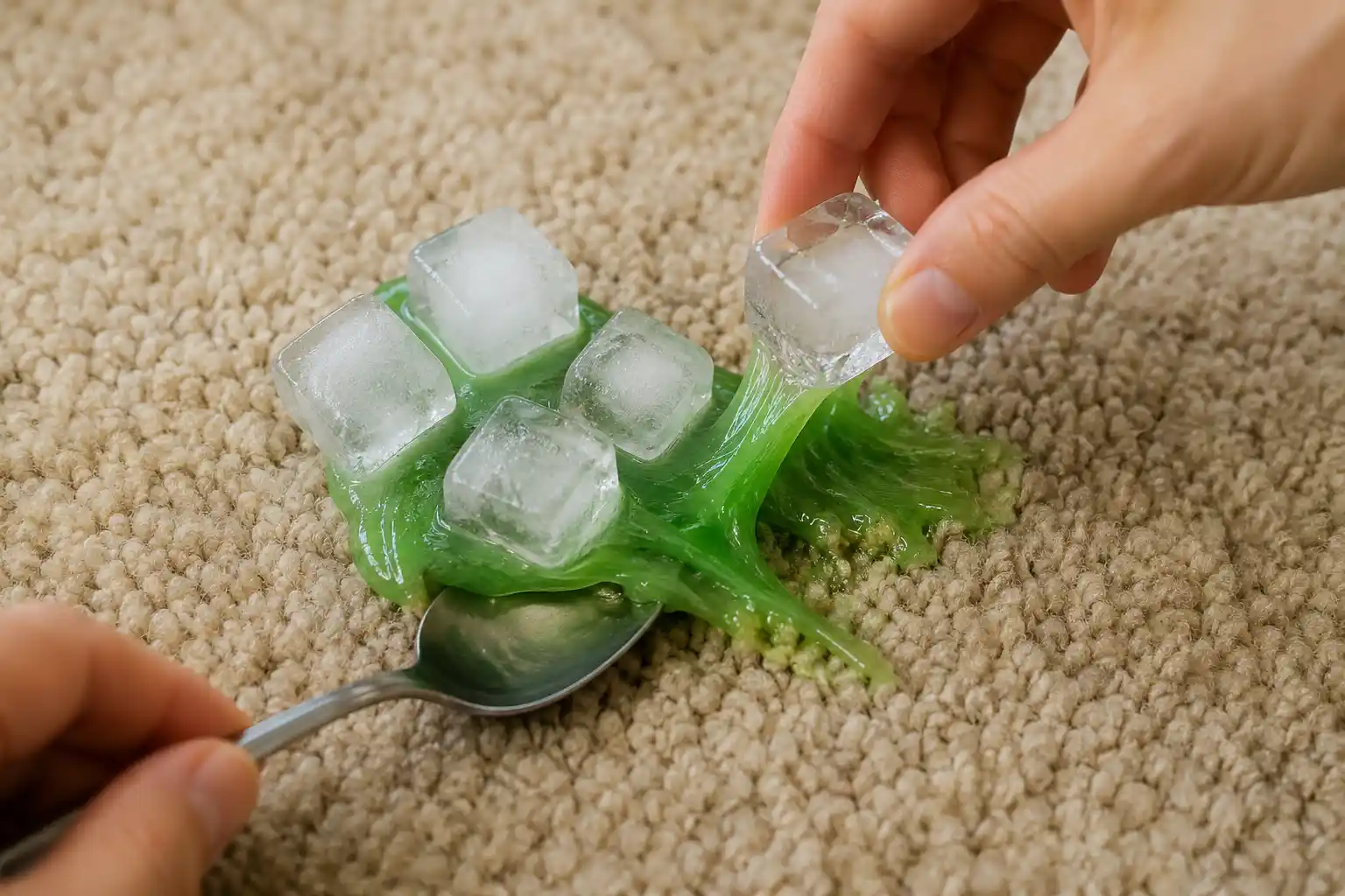 How to Get Slime Out of Carpet With Ice
