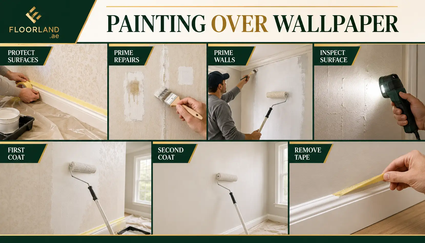 How to Paint Over Wallpaper