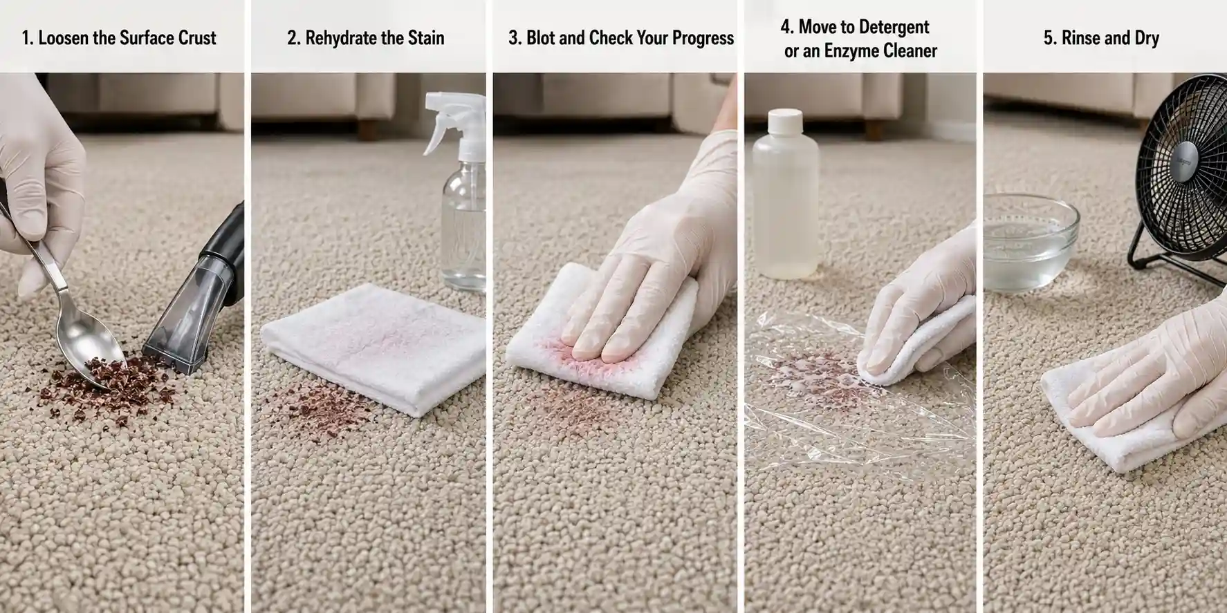 How to Remove Dried Blood From Carpet