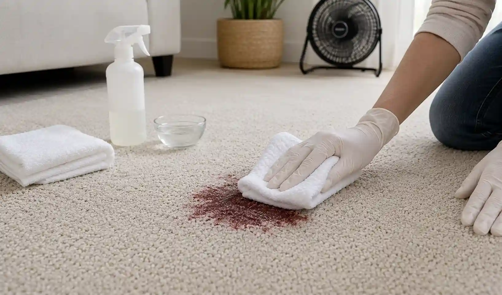How to Remove Period Blood on Carpet