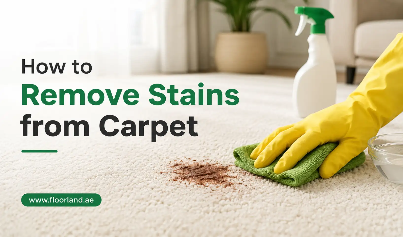 How to Remove Stains from Carpet