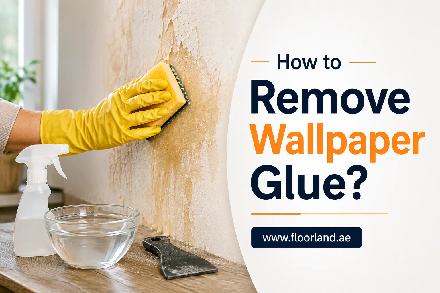 How to Remove Wallpaper Glue
