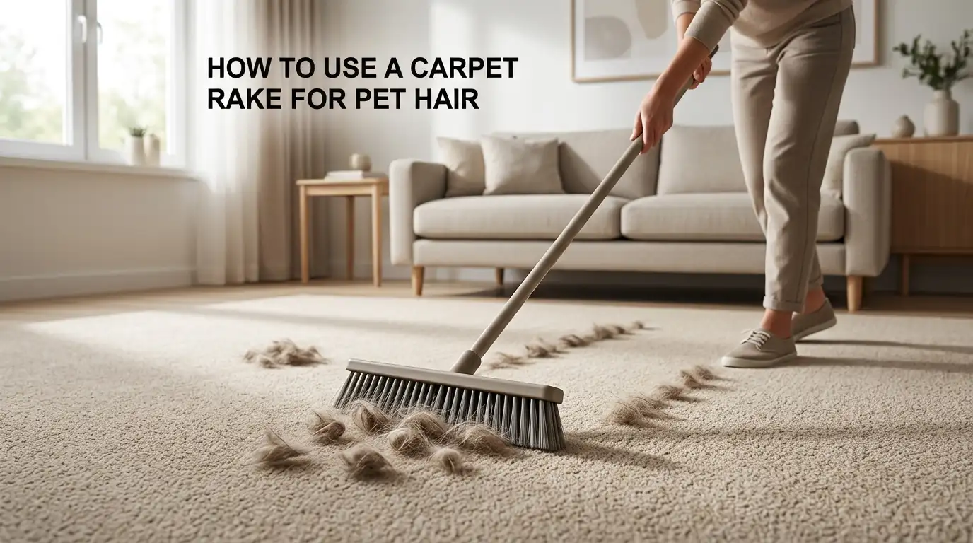 How to Use a Carpet Rake for Pet Hair