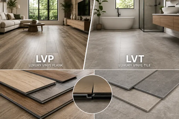 Luxury Vinyl Plank (LVP) and Luxury Vinyl Tile (LVT)