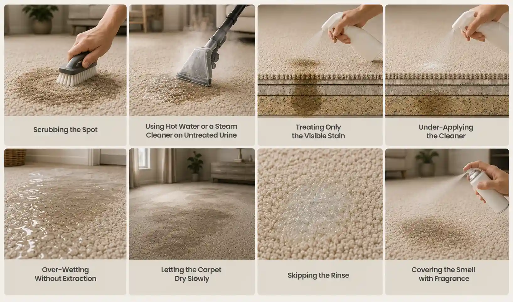Mistakes That Make Carpet Odor Worse