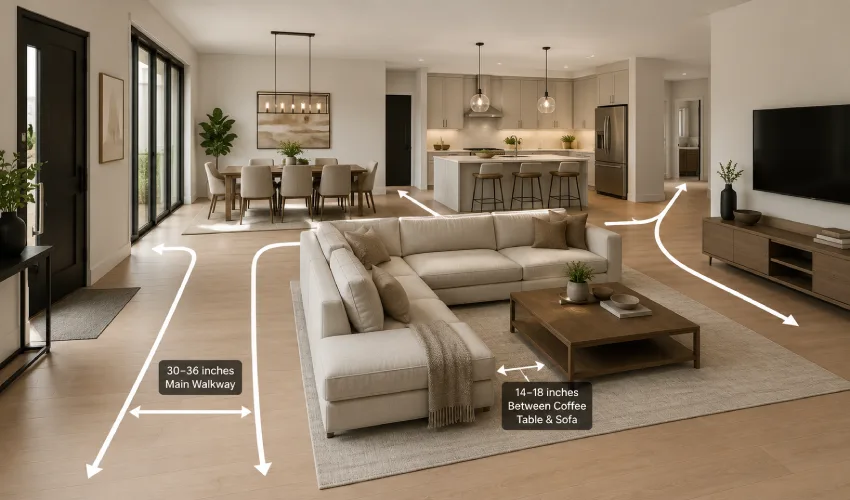 Plan Traffic Flow First, Furniture Second
