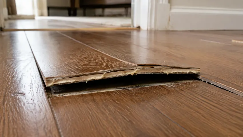 Reglued Veneer Over Structural Gaps