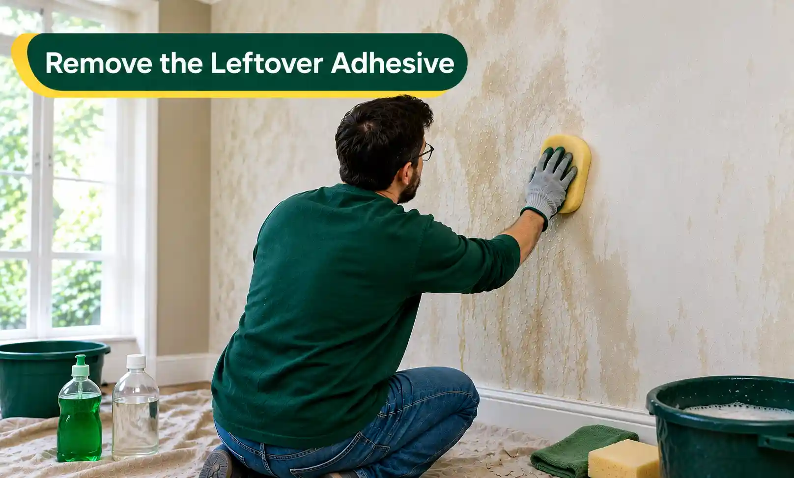 Remove the Leftover Adhesive
