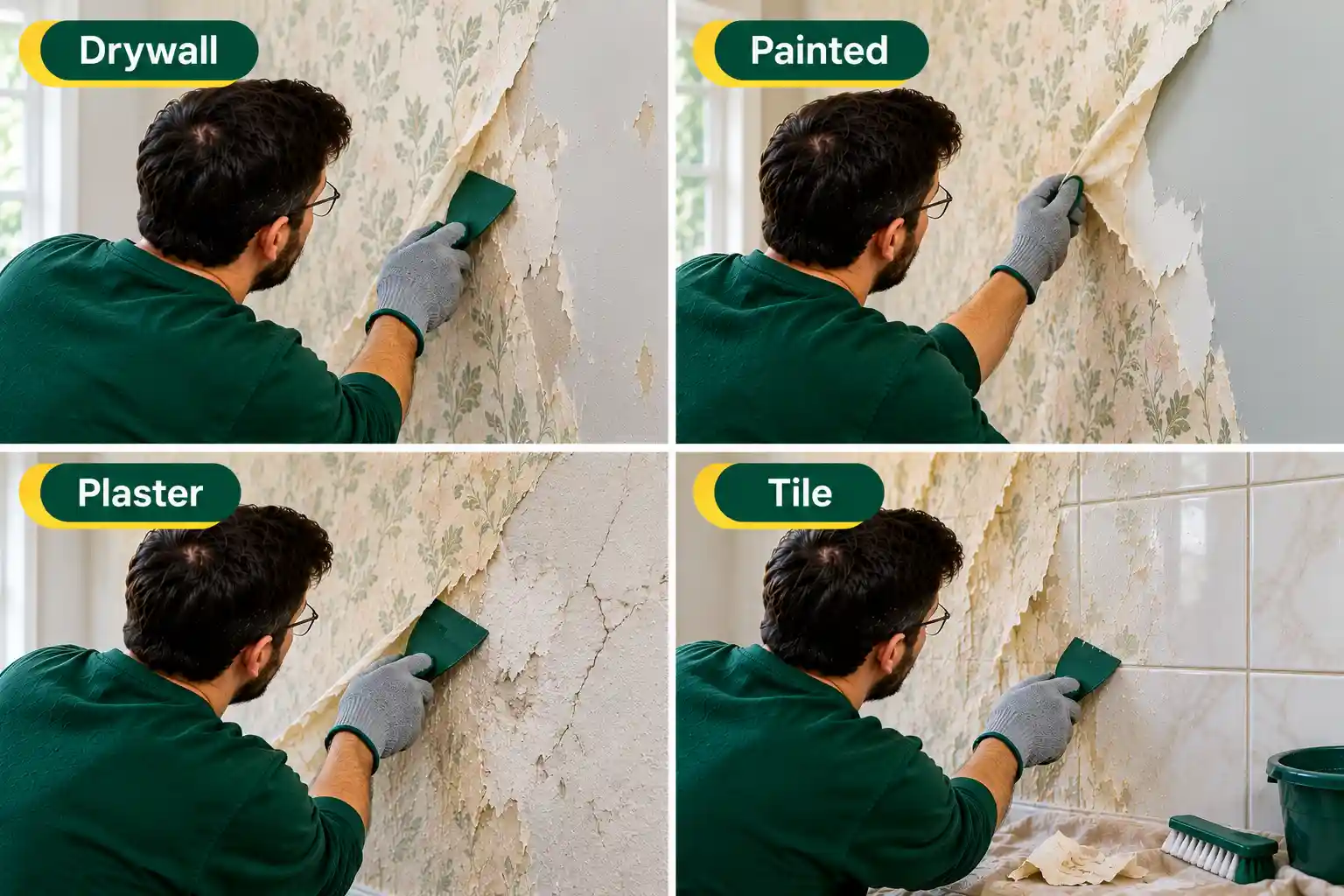 Removing Wallpaper From Different Wall Surfaces