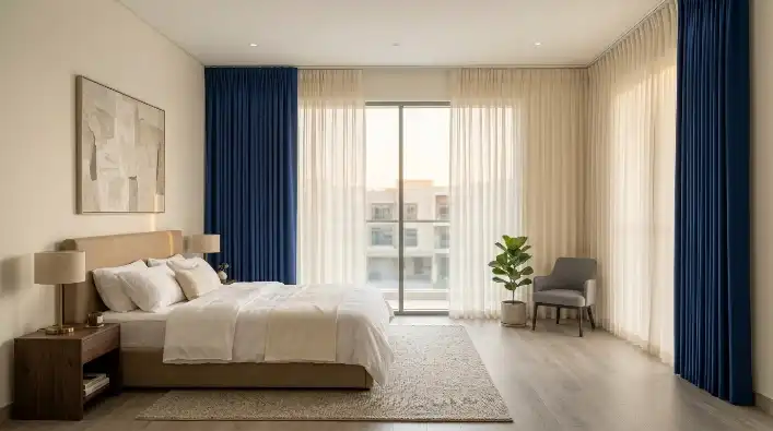 Royal Cobalt blackout curtains