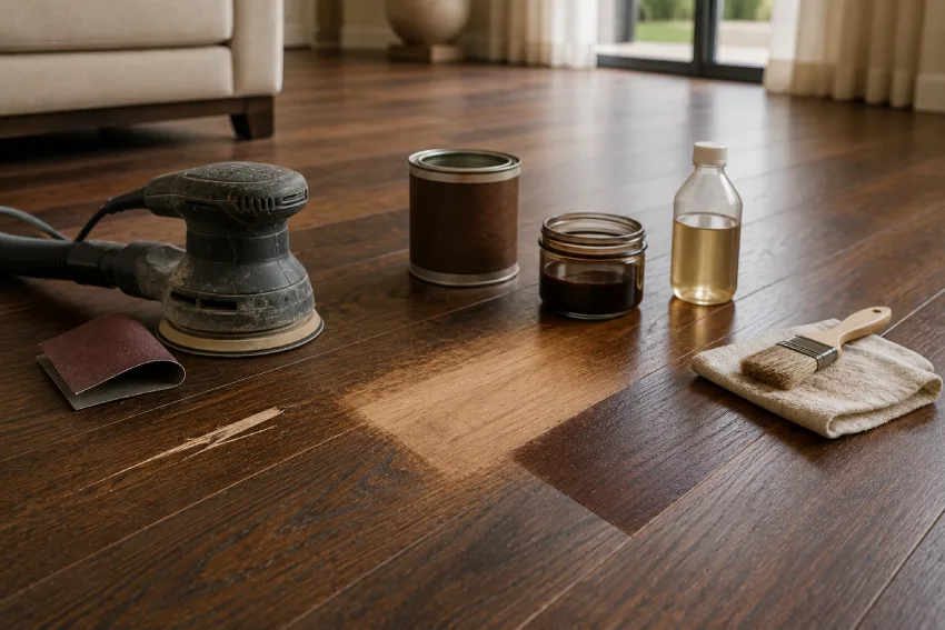 Sanding and Spot-Refinishing Hardwood