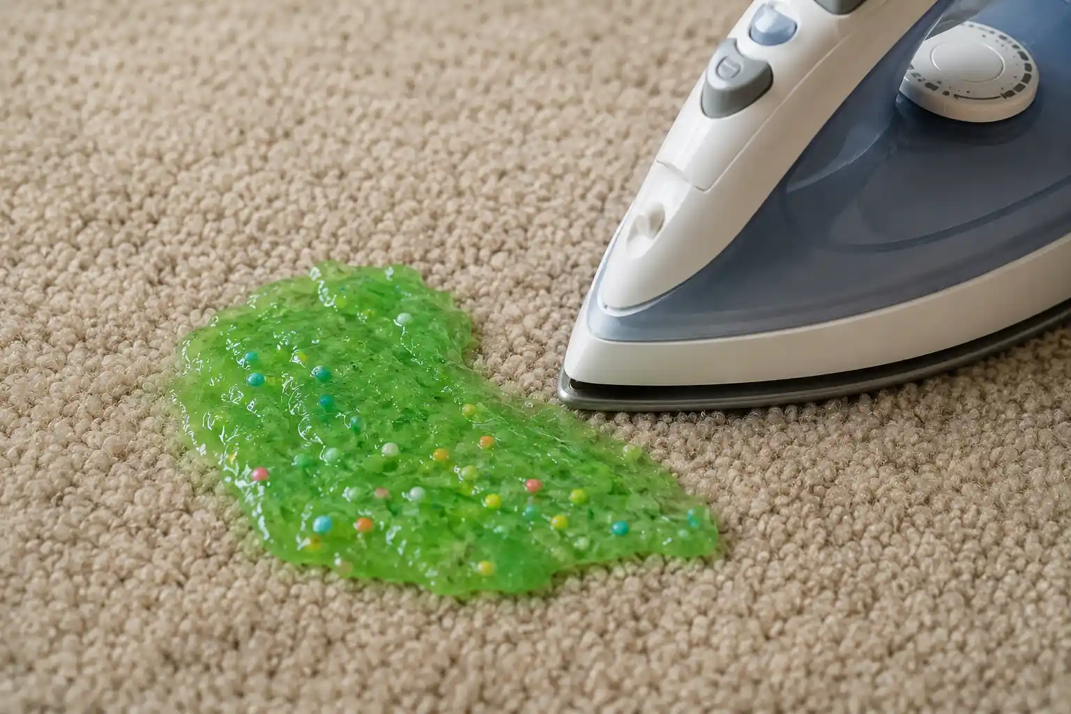 Should You Use an Iron on Slime in Carpet