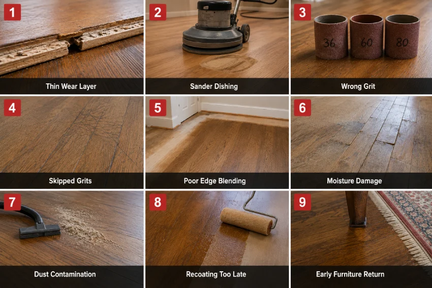 Some Common Mistakes That Damage the Refinished Floors