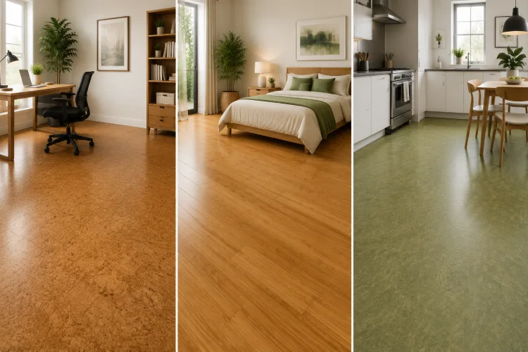 Sustainable Options Cork, Bamboo, and Linoleum
