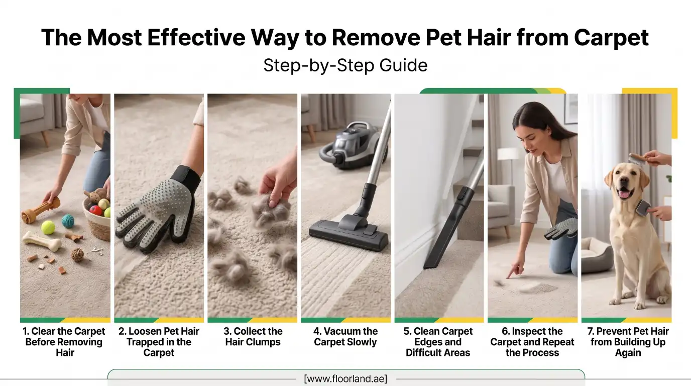 The Most Effective Way to Remove Pet Hair from Carpet