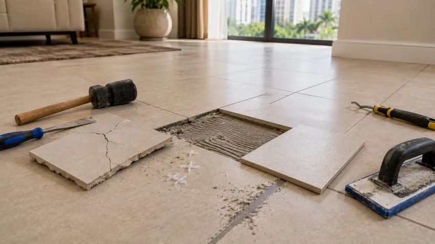 Tile Floor Repair