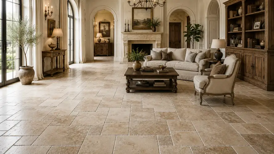 Versailles (French Pattern) floor tile layout