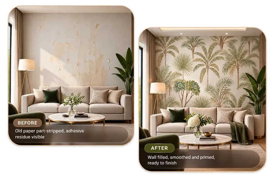 Wallpaper Removal & Restoration dubai