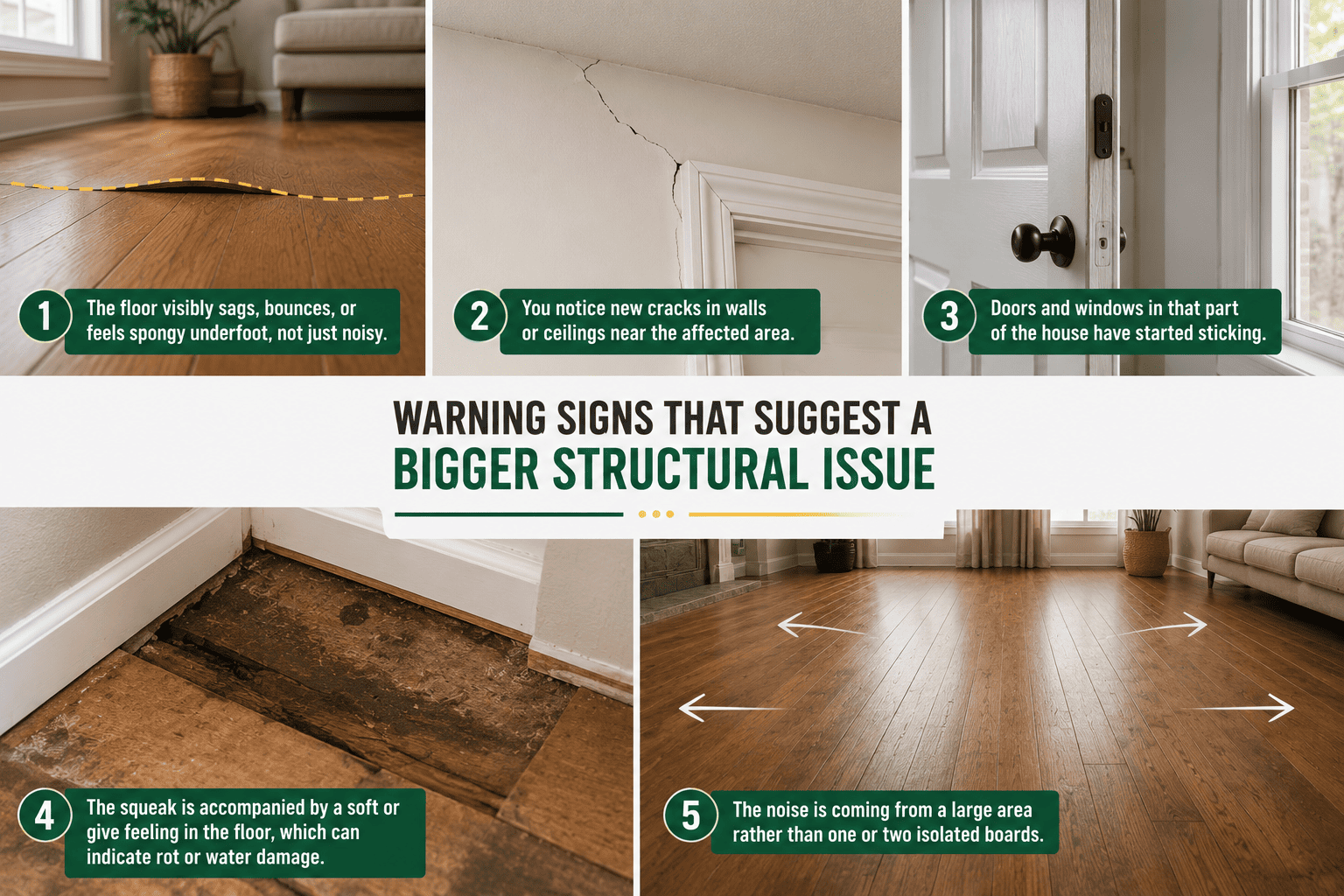Is a Creaky Floor Dangerous? What the Sound Actually Means