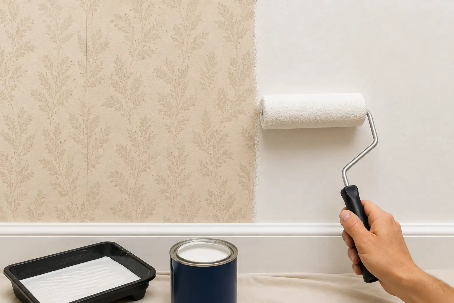 What Paint to Use Over Wallpaper