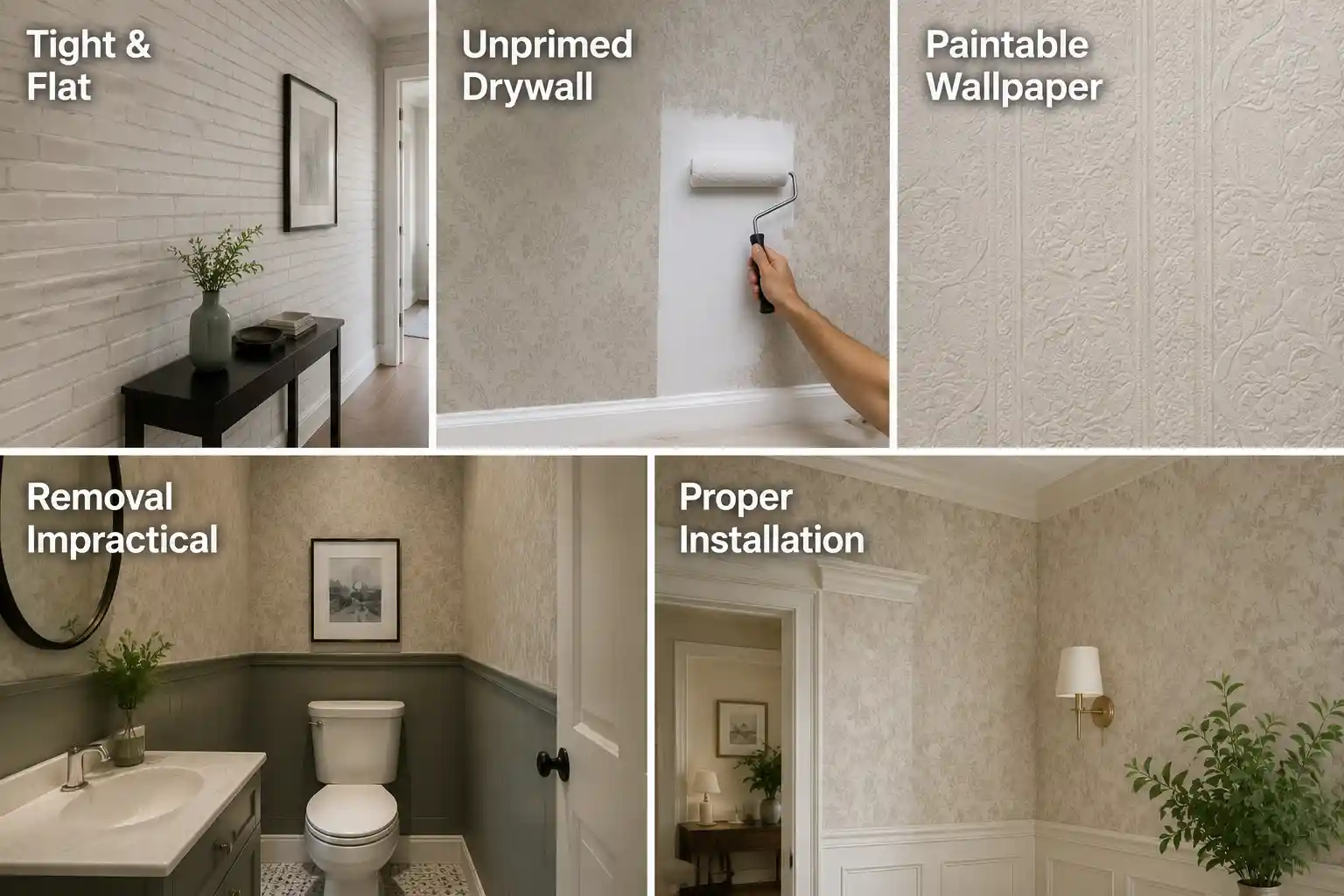When Painting Over Wallpaper Works
