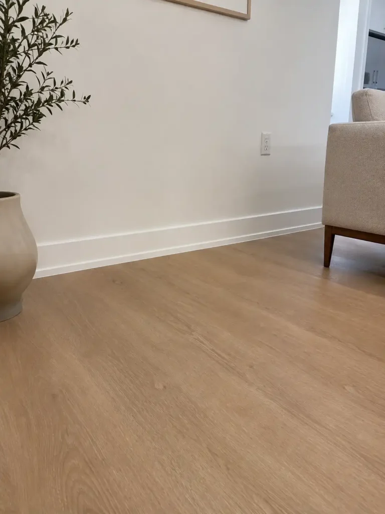 White PVC skirting