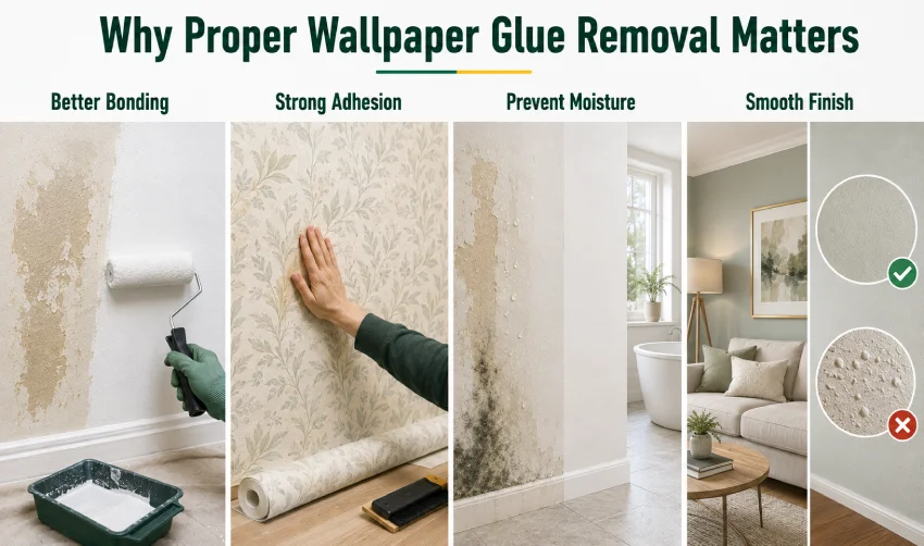 Why Proper Wallpaper Glue Removal Matters