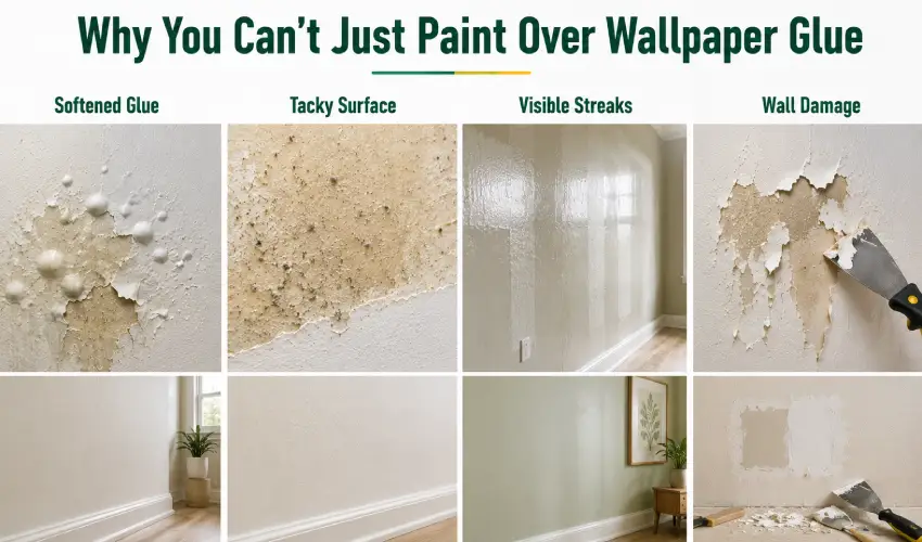 Why You Cant Just Paint Over Wallpaper Glue