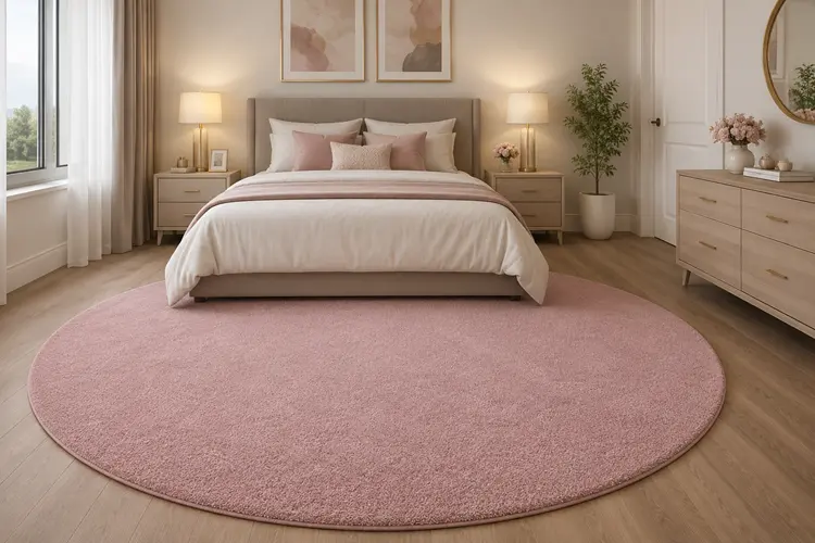bedroom round carpet