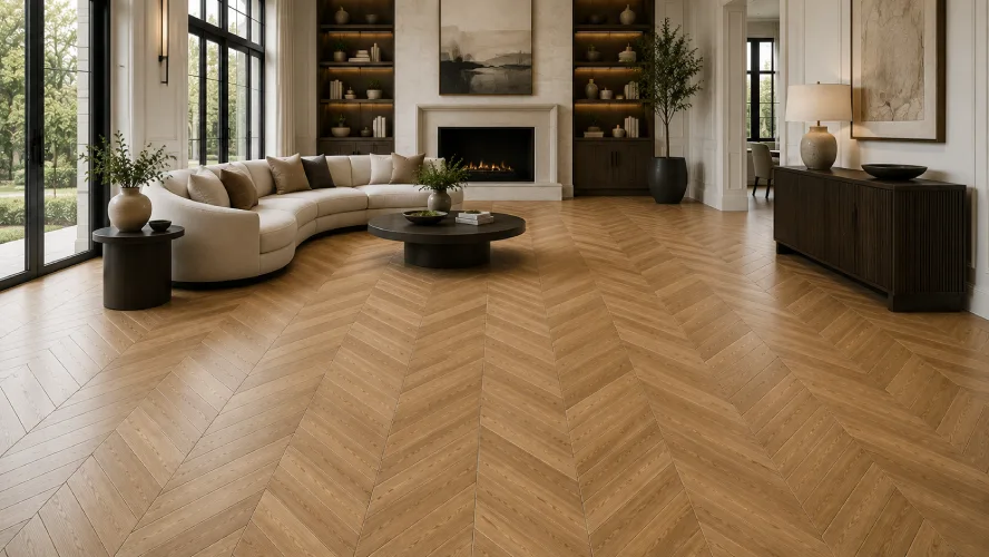 chevron floor tile pattern