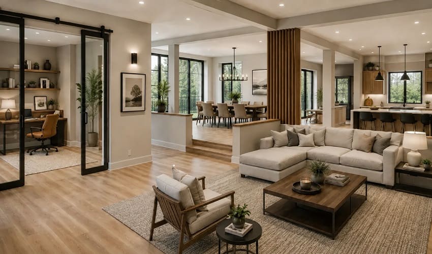 The Broken Plan Living Trend: When Full Openness Isn’t the Goal