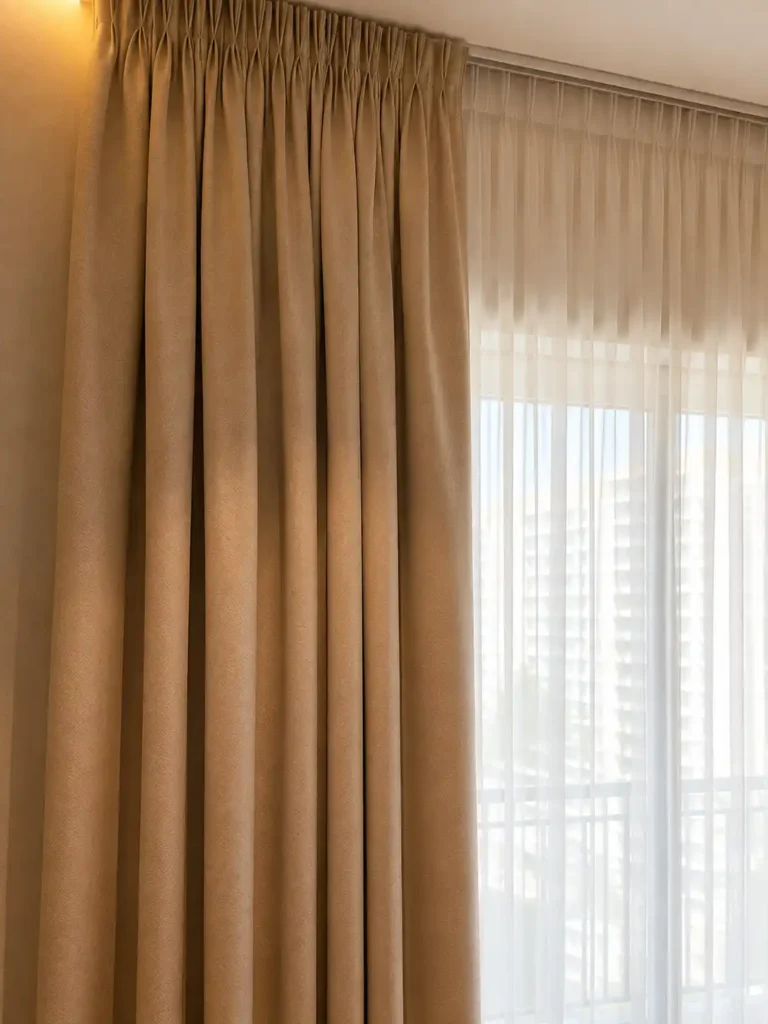 layered curtains for bedroom - Floor Land
