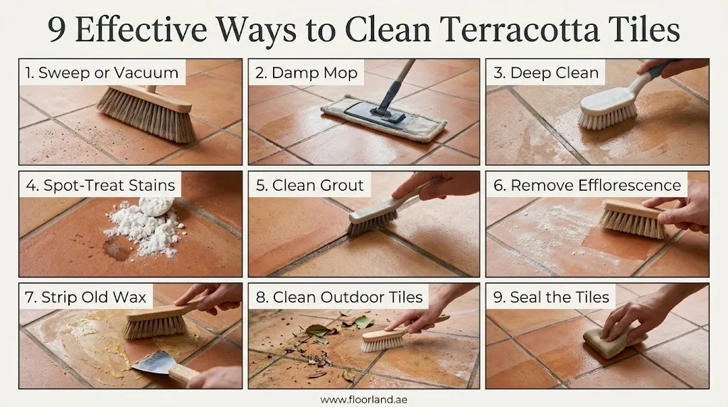 9 Effective Ways to Clean Terracotta Tiles